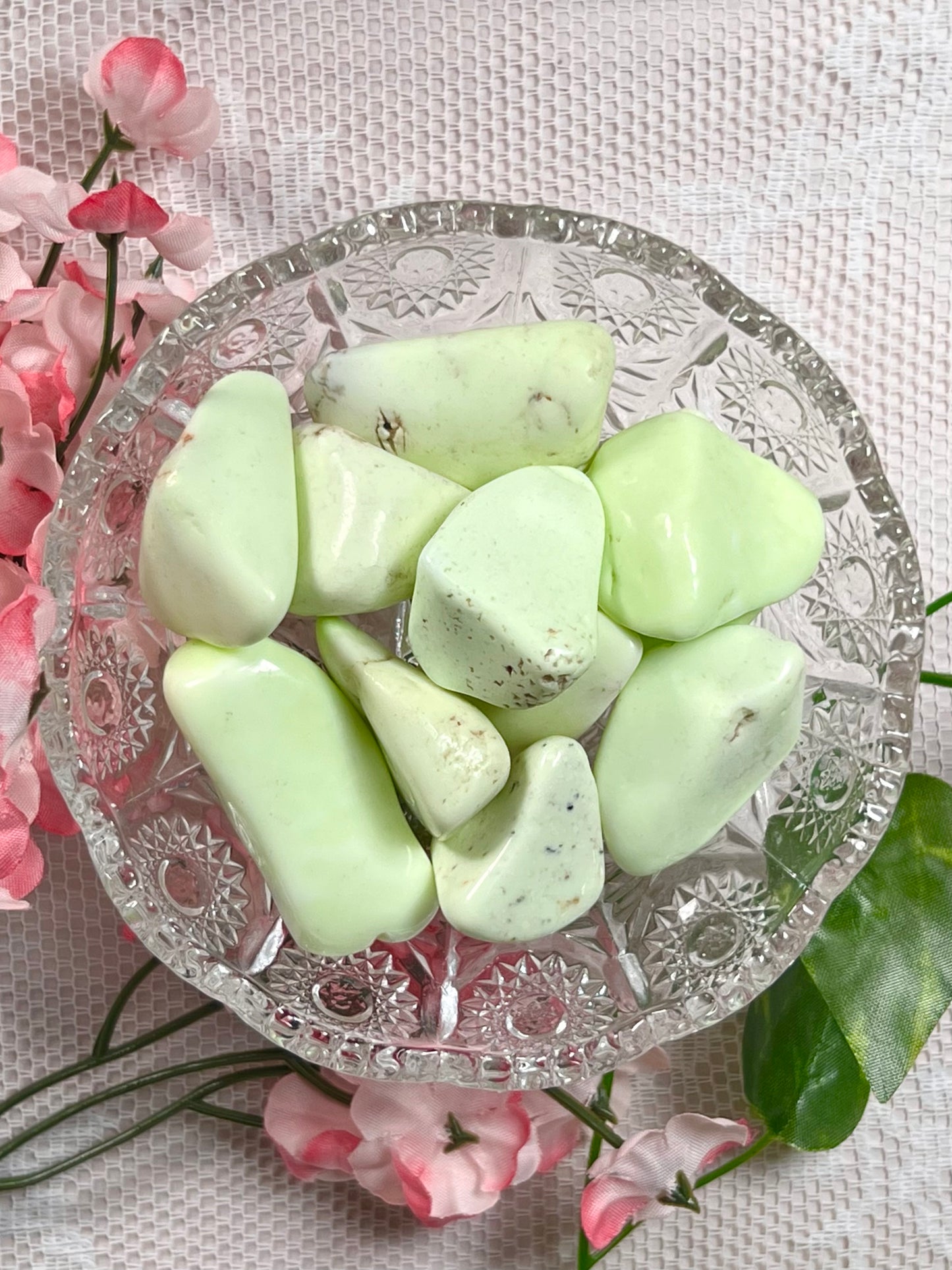 Citron Chrysoprase Tumble