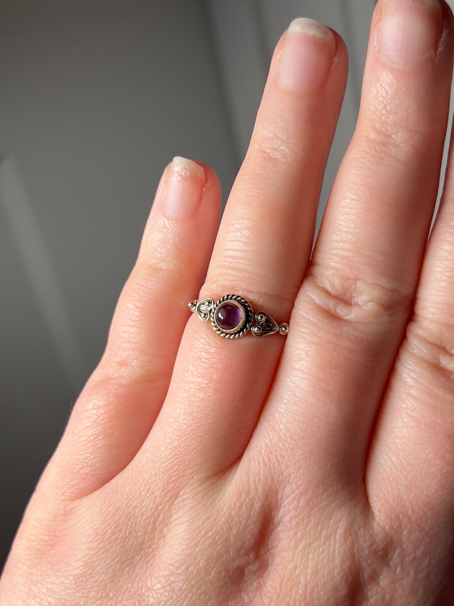 Amethyst Vintage Style Ring Size 9
