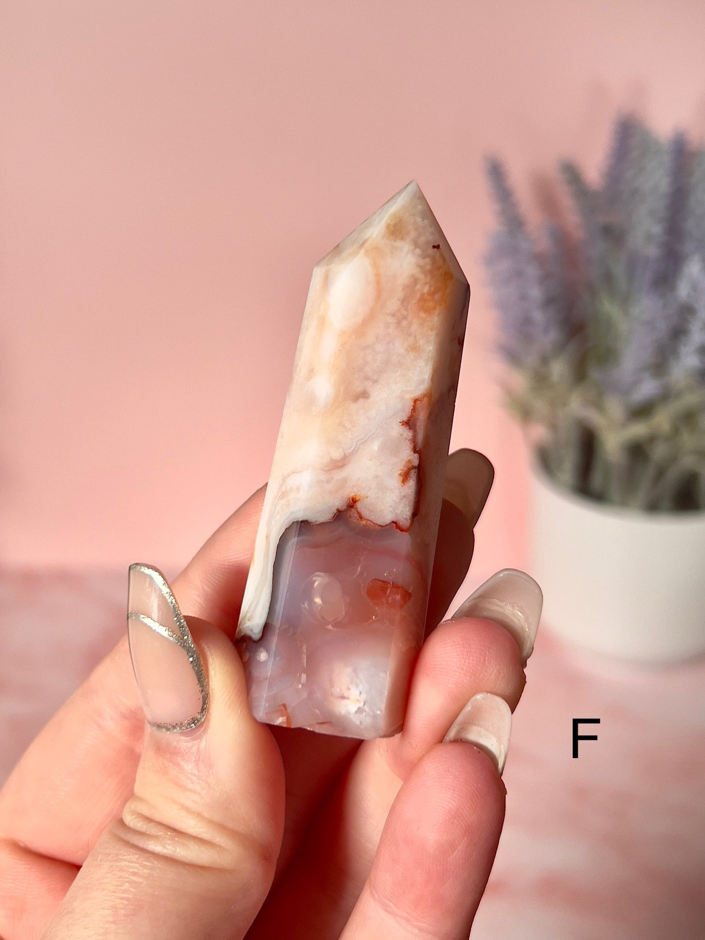 Carnelian Flower Agate Towers - Choose Your Own