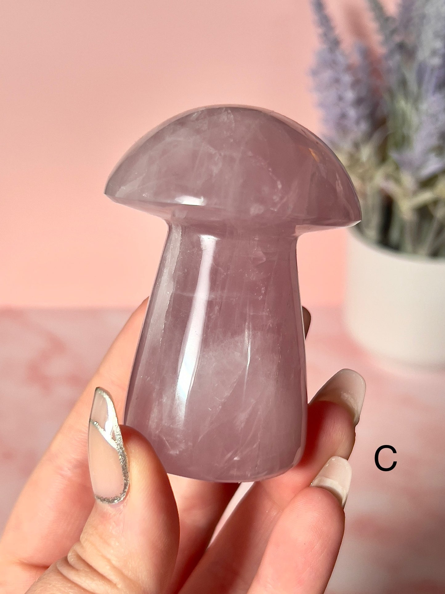 Rose Quartz Mushrooms - Choose Your Own