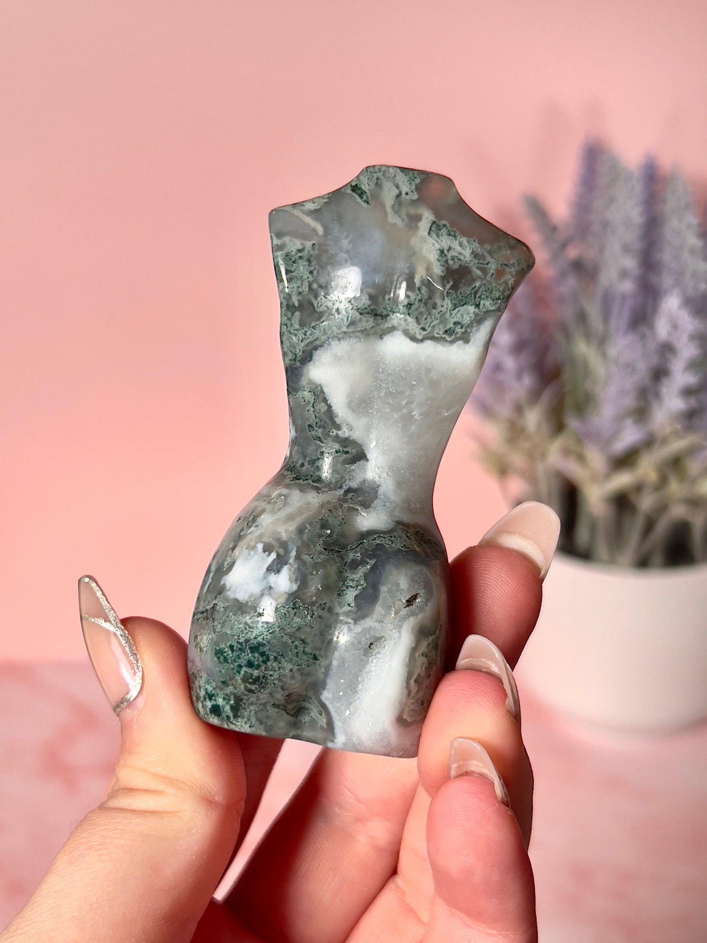 Moss Agate Goddess Body (E)