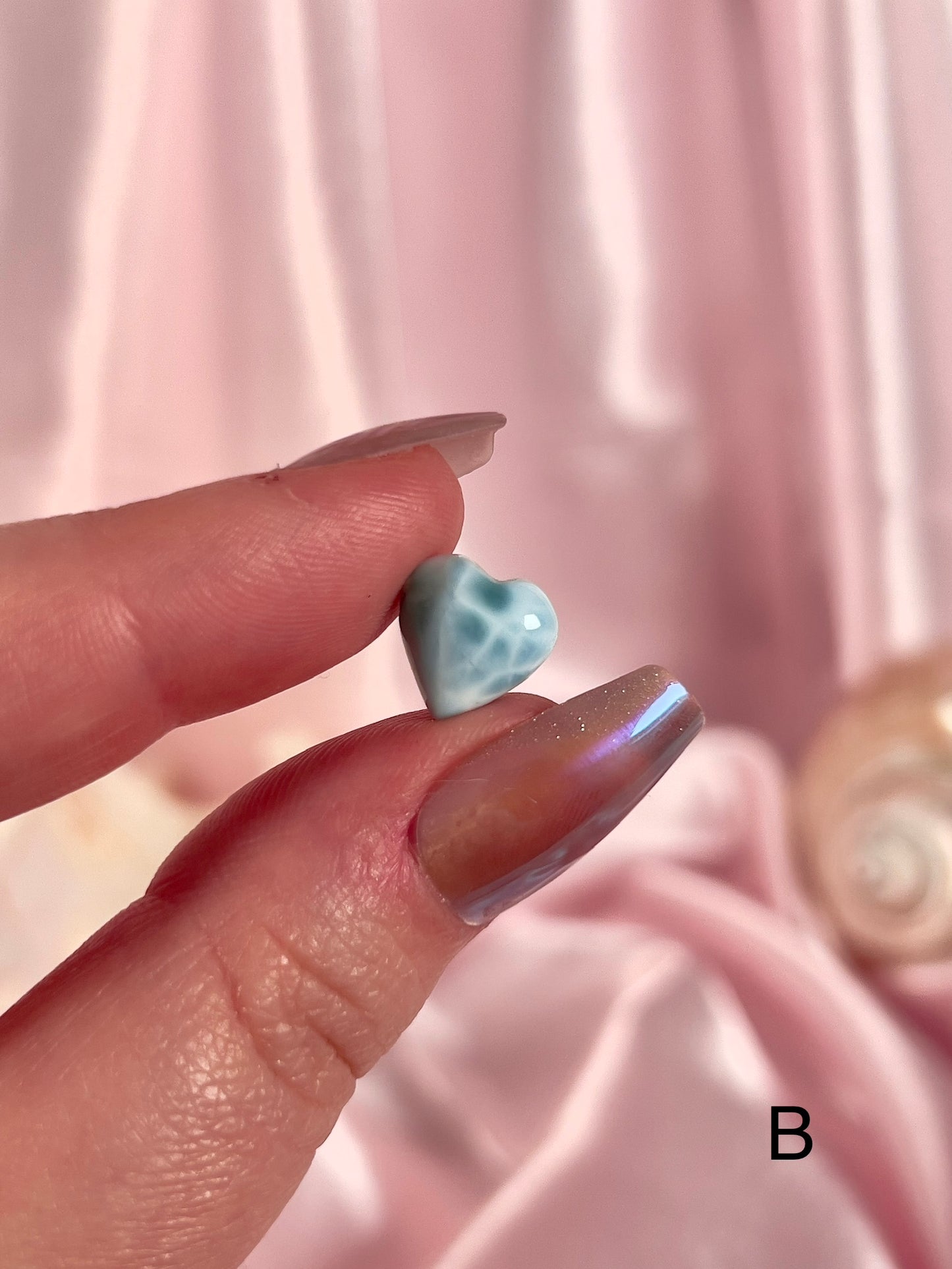Larimar Slabs, Tumbles, and Hearts
