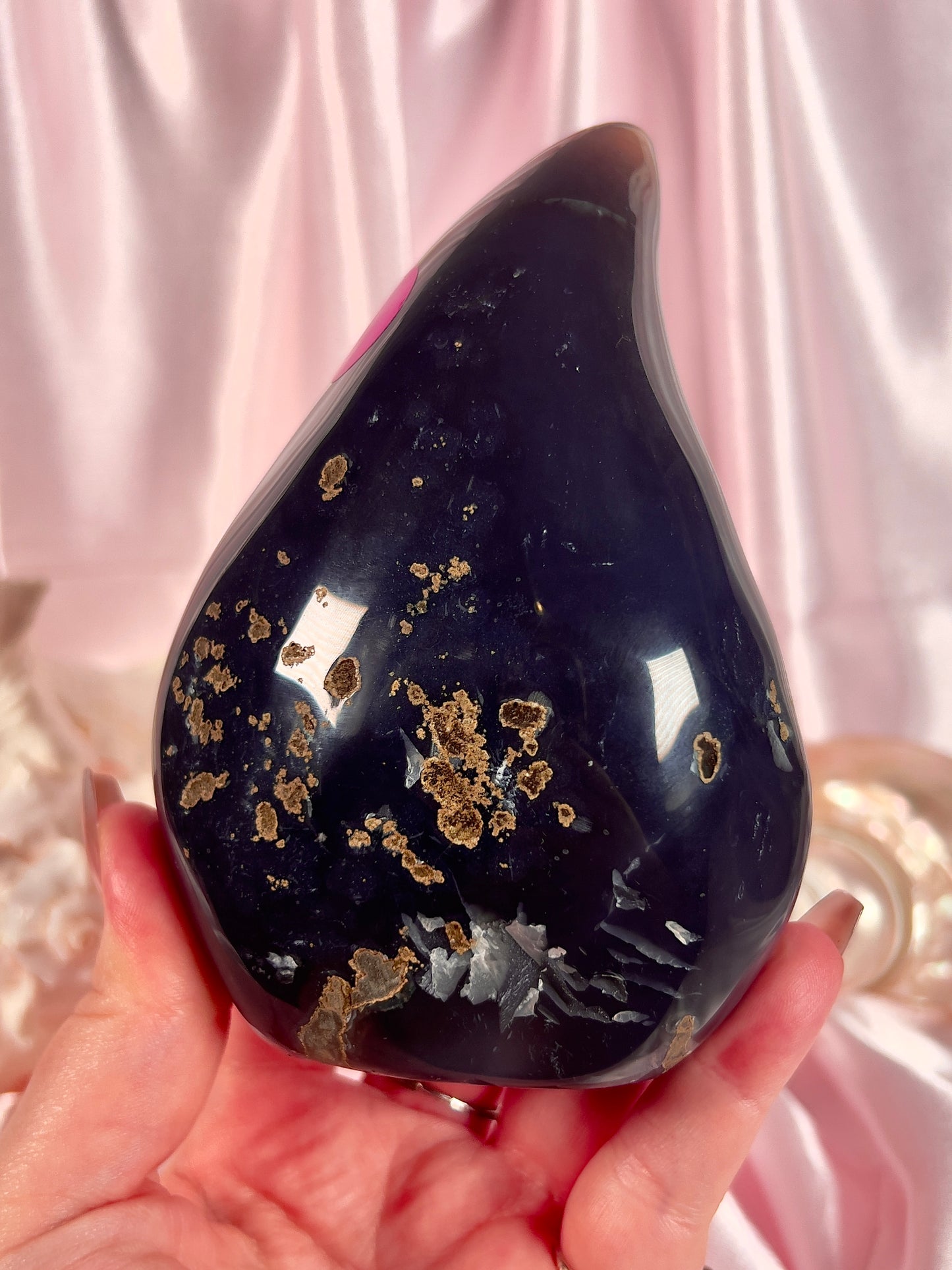 Amethyst + Agate Flame from Brazil