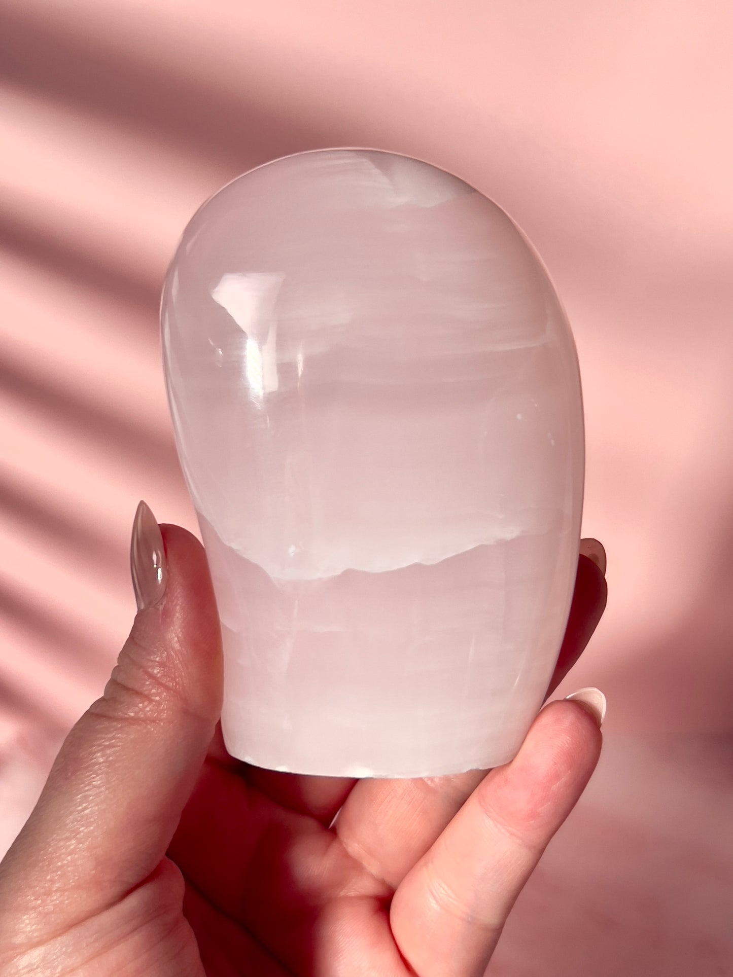 Pink Mangano Calcite Freeform - Hot Pink UV Reactive Calcite