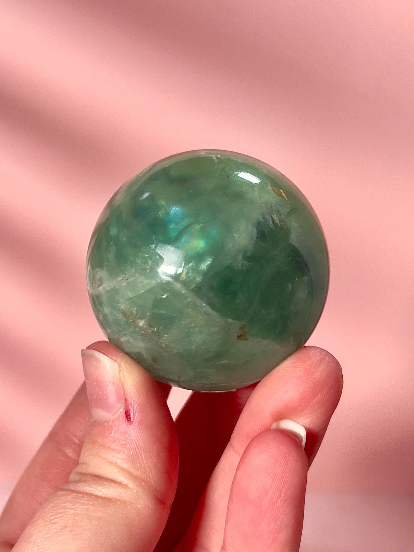 Juicy Green Fluorite Sphere