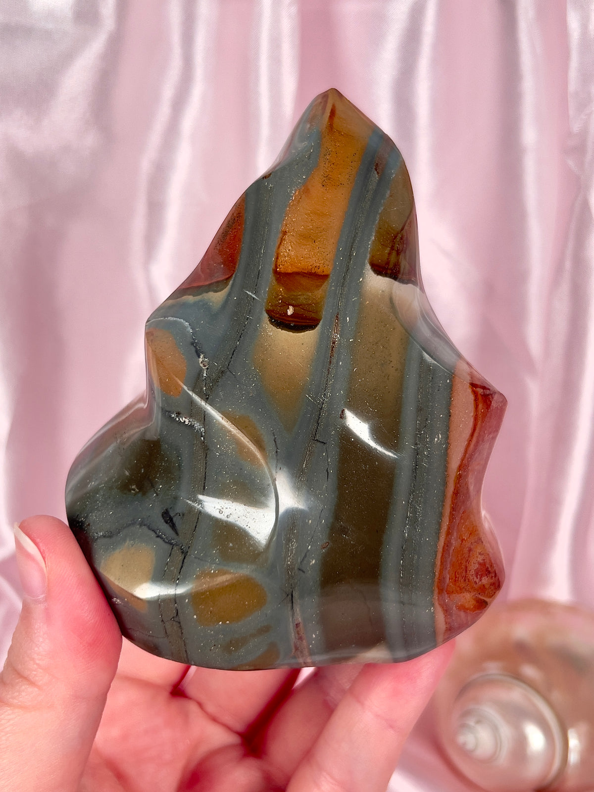 Funky 70's Polychrome Jasper Flame