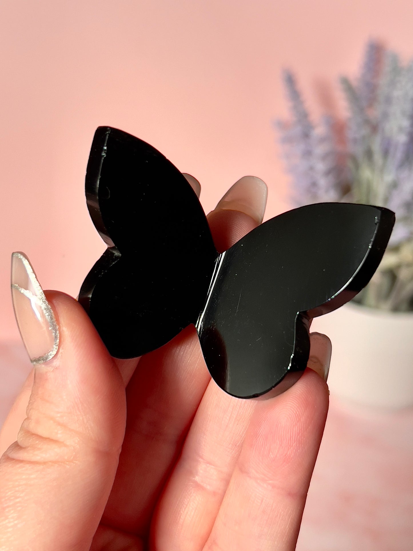 Stunning Black Obsidian Butterfly - Intuitively Chosen