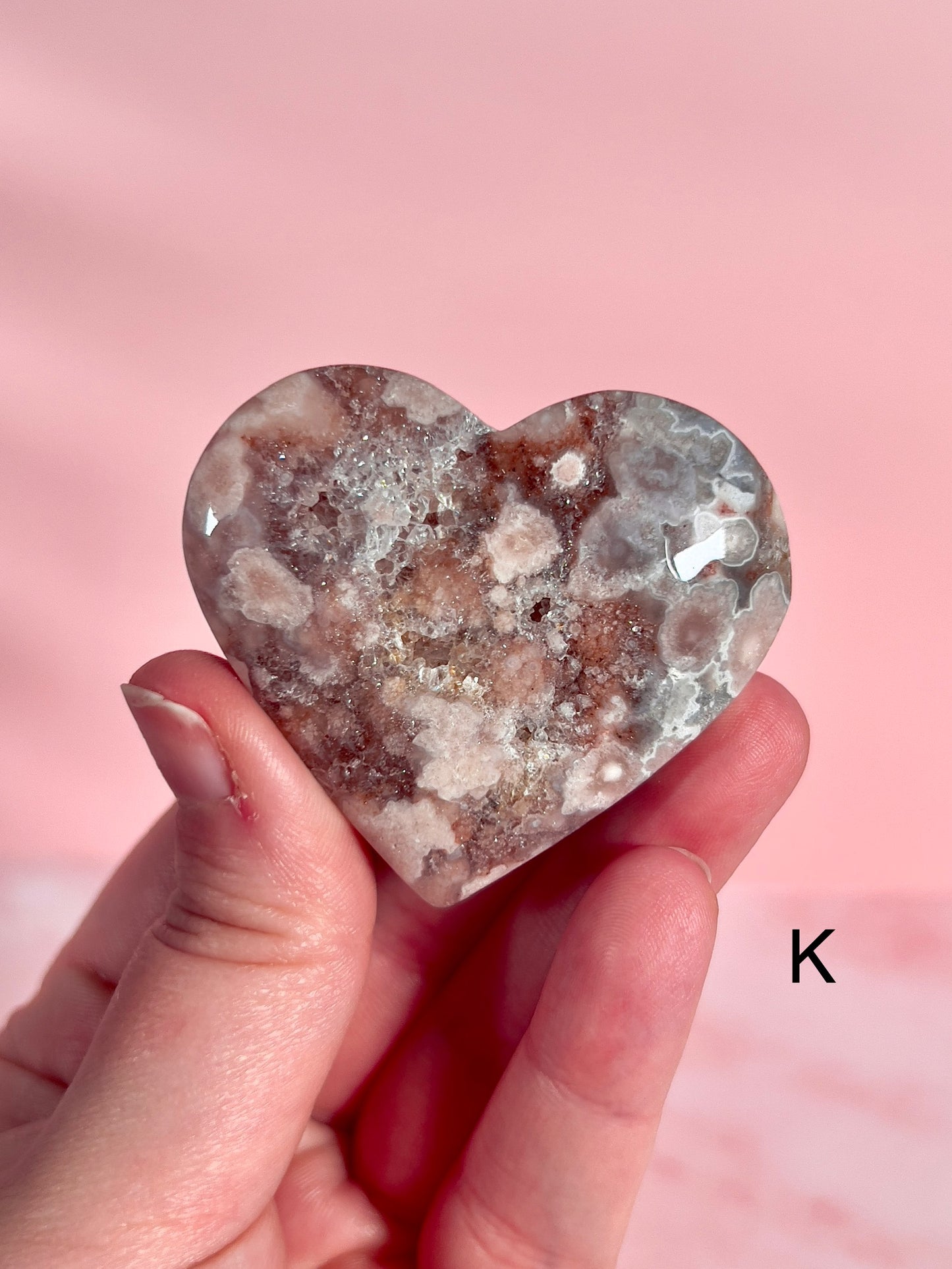 Pink Amethyst Hearts - Choose Your Own