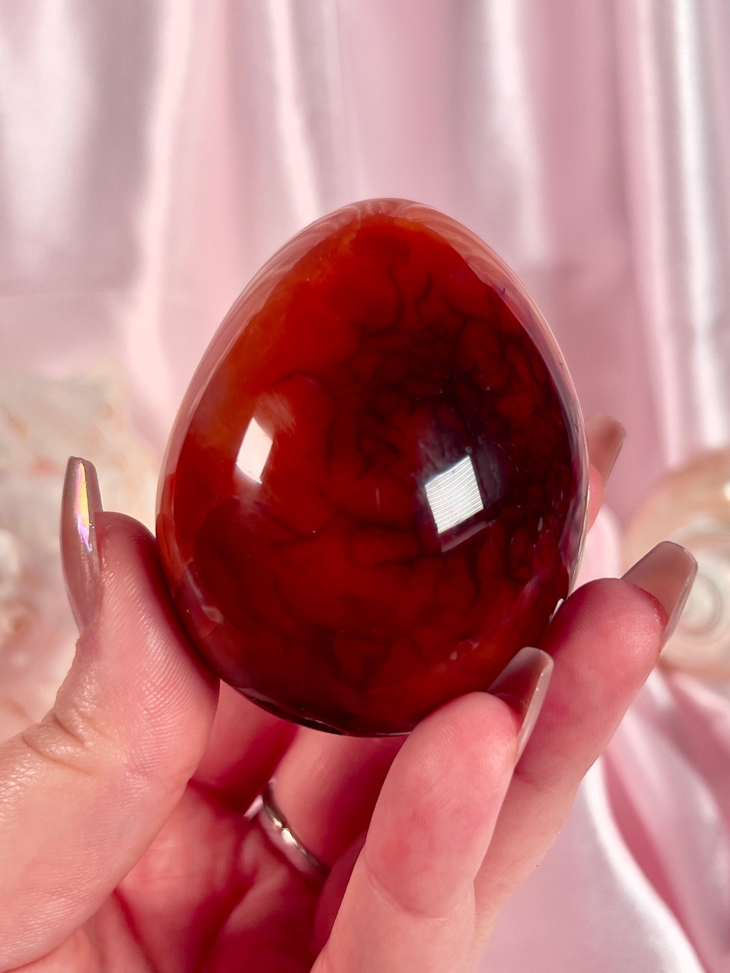 Peachy Carnelian Egg
