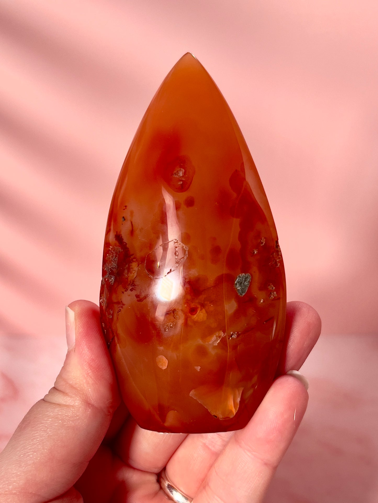 Carnelian Teardrop Flame (C)