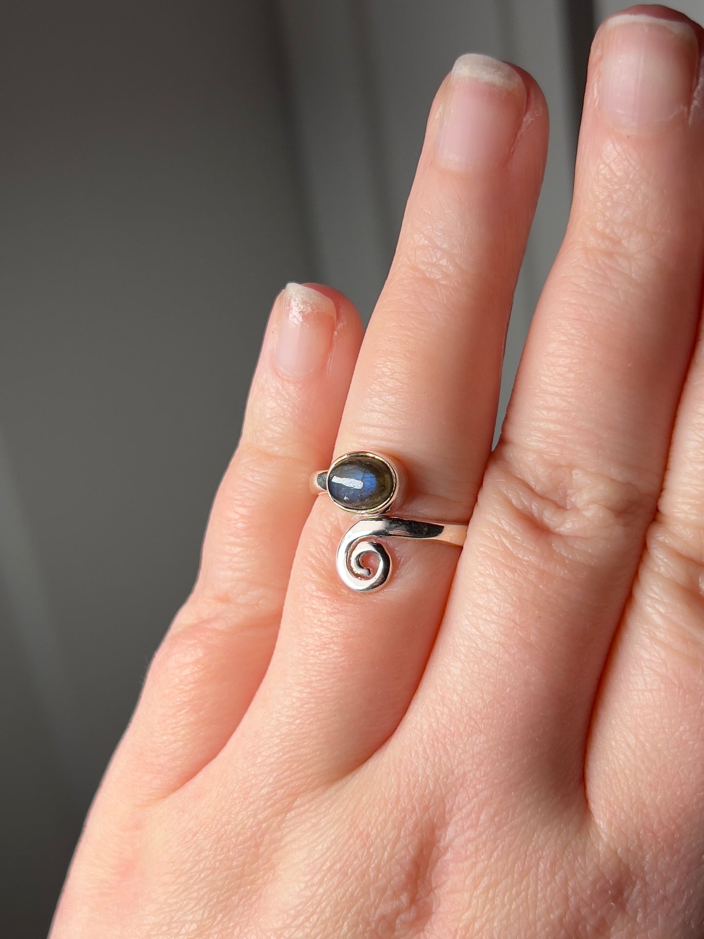 Labradorite Ring Size 8.5