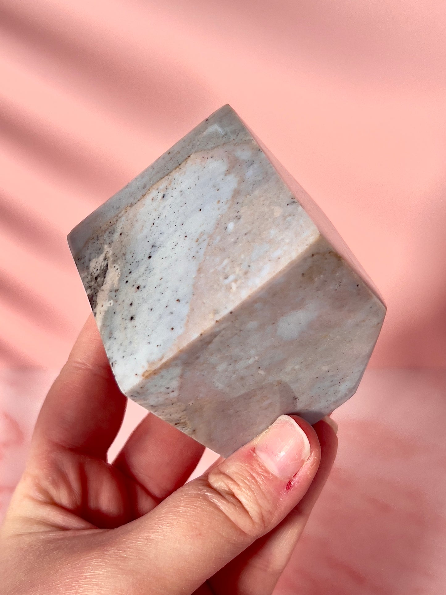 Pastel Sea Jasper Cube