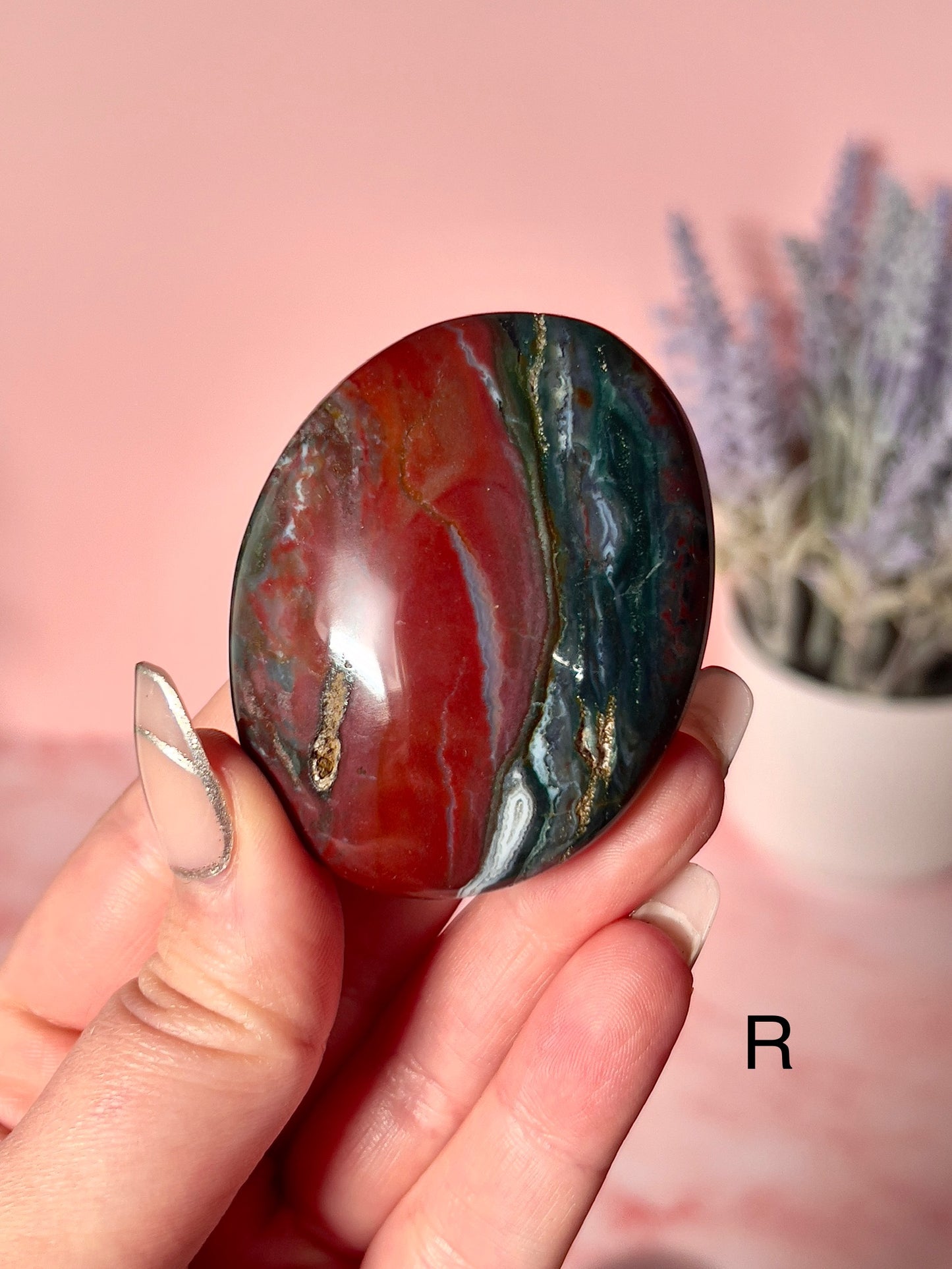 Beautiful Sea Jasper Crystal Palm Stones - Choose Your Own