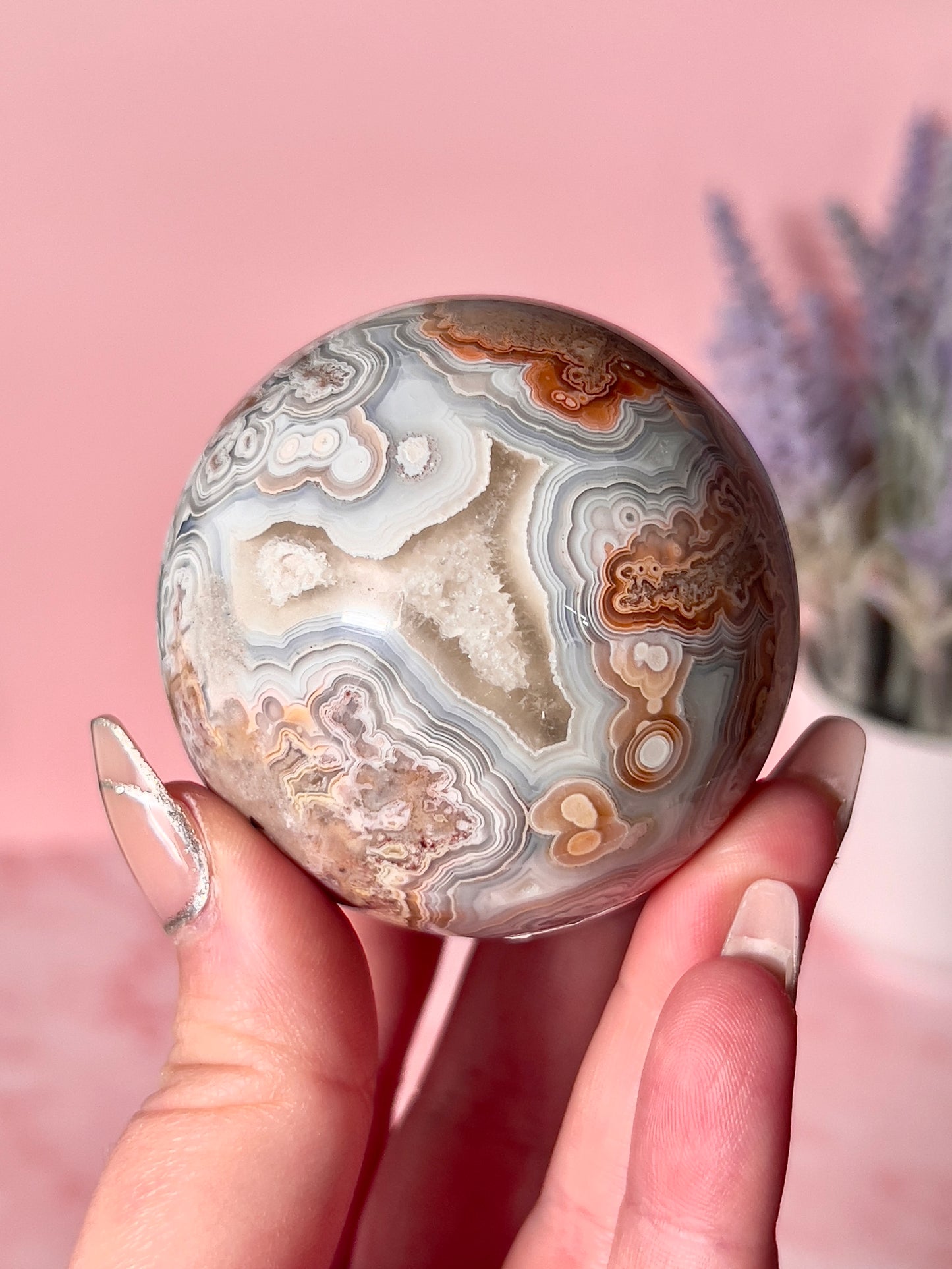 Crazy Lace Agate Sphere