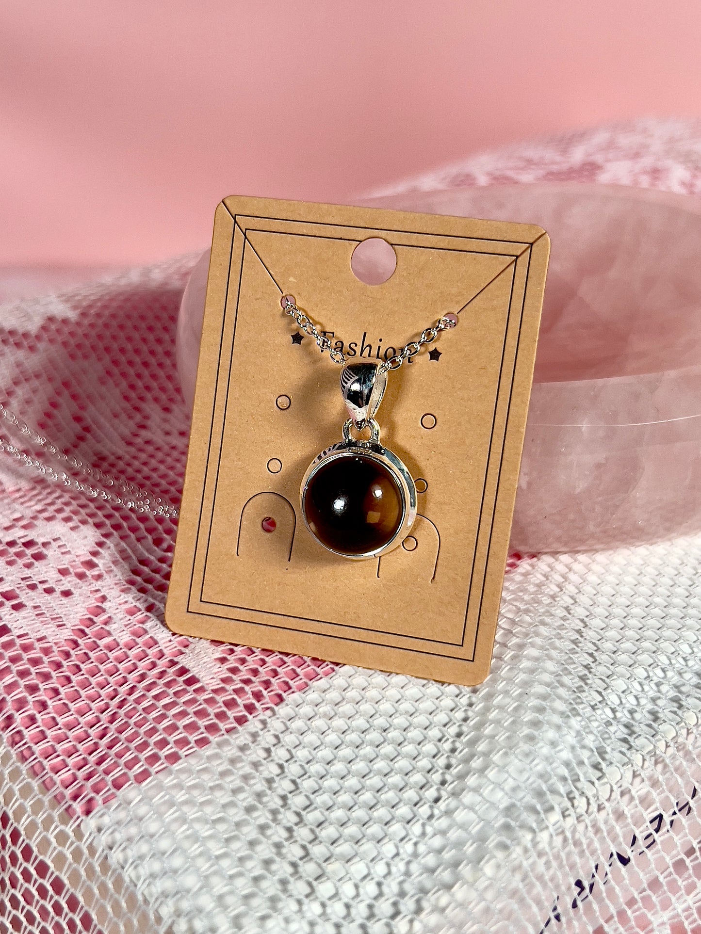 Smoky Quartz Sterling Silver Necklace