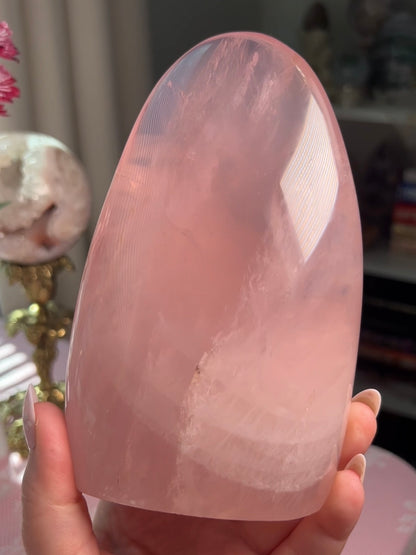 Jelly Bubblegum Pink Star Rose Quartz Freeform