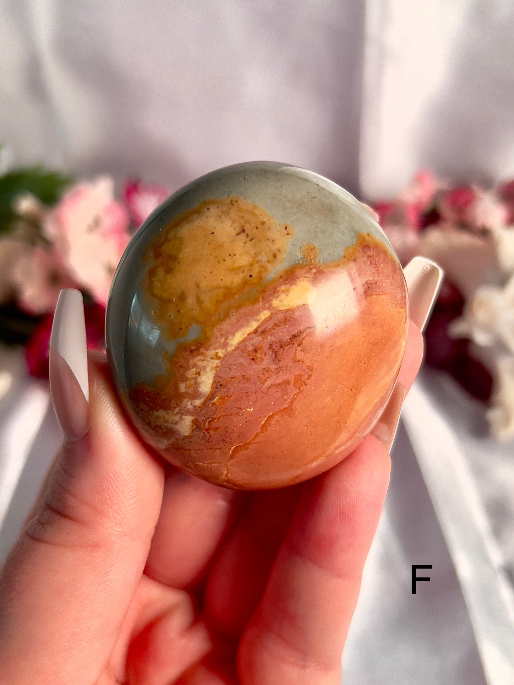 Jumbo Polychrome Palm Stone 
