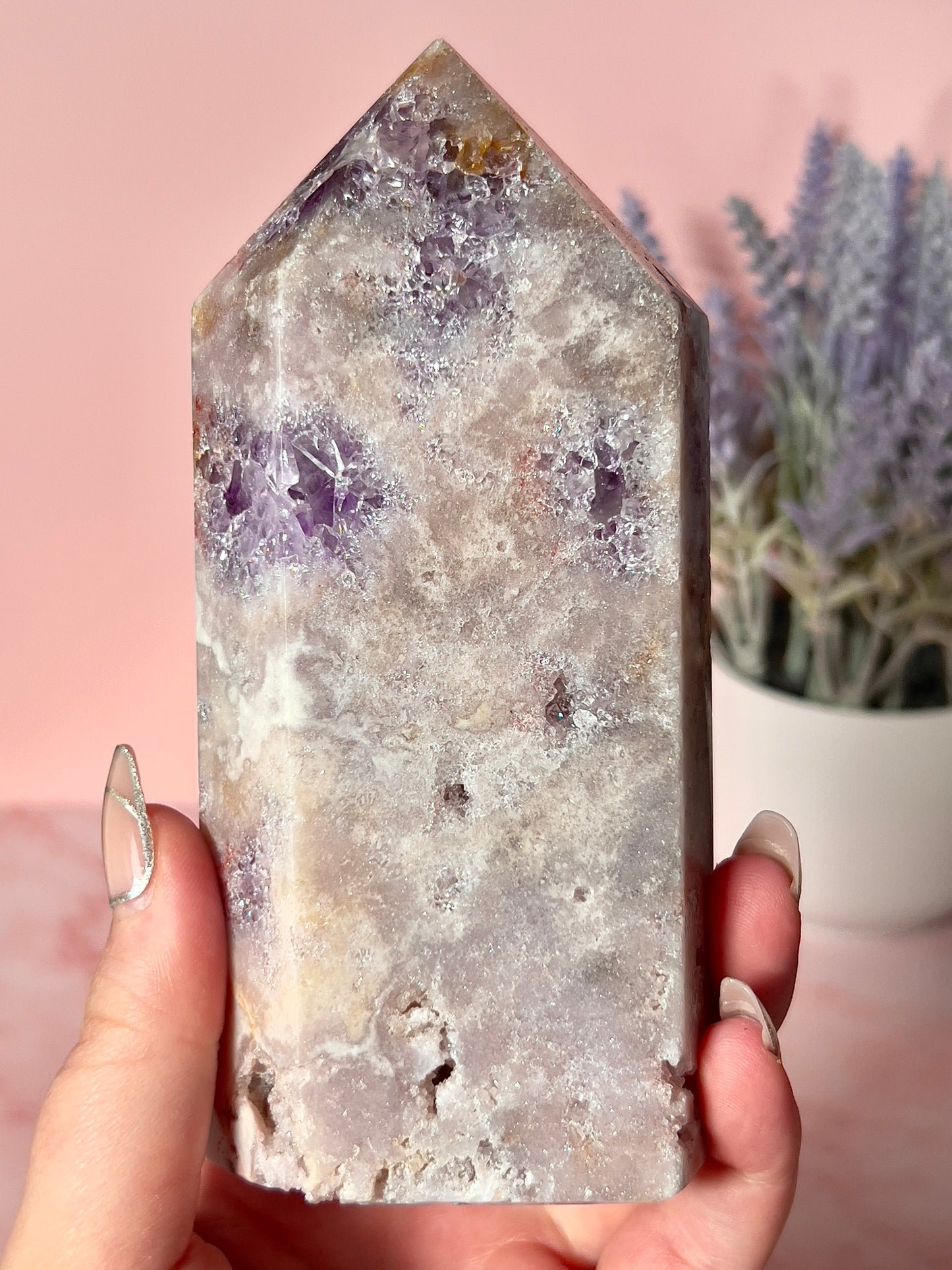Purple Pink Amethyst Tower