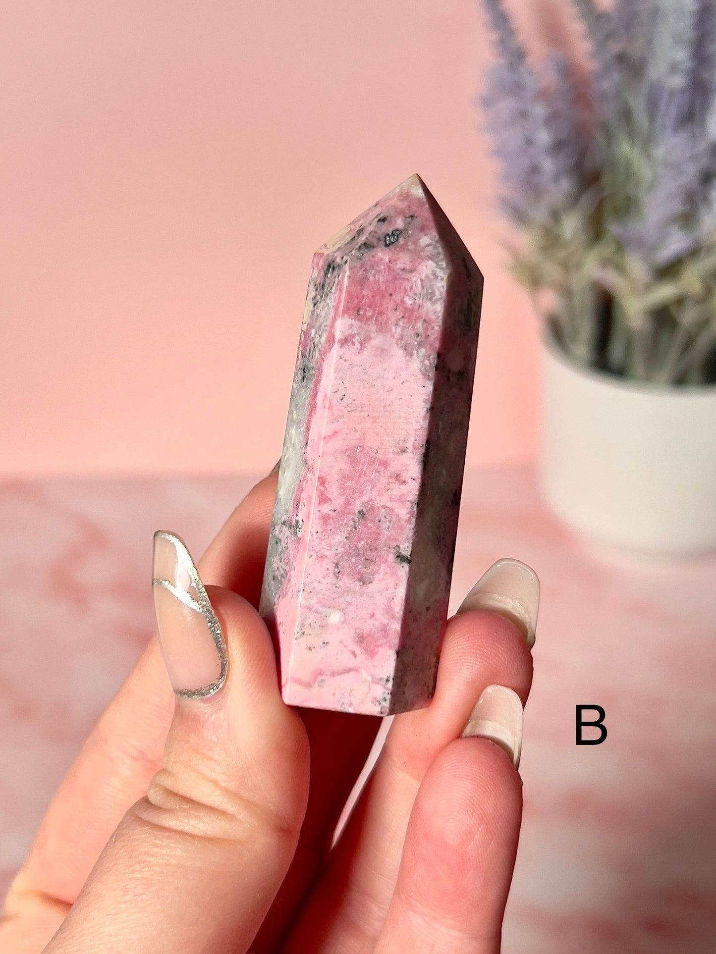 Bubblegum Pink Peruvian Rhodonite Tower - Choose Your Own