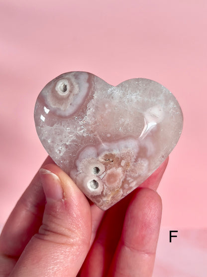 Pink Amethyst Hearts - Choose Your Own