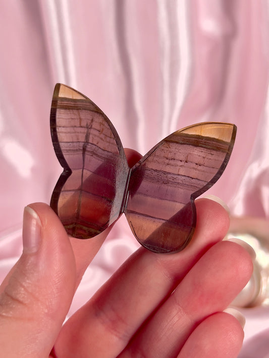 Jelly Transparent Fluorite 3D Butterfly - Intuitively Chosen