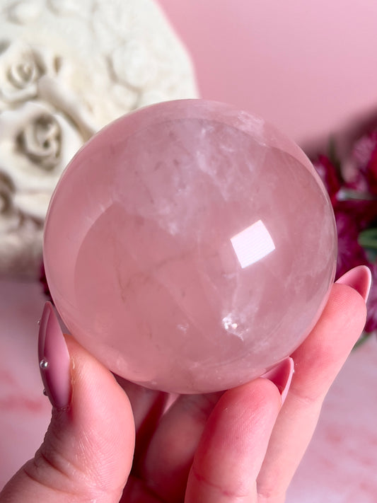 Star Rose Quartz Sphere “L”
