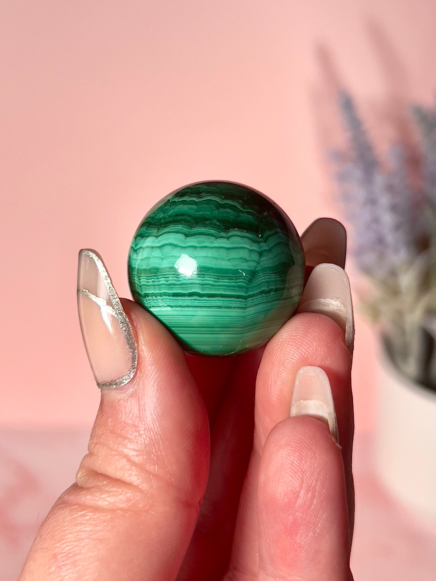 Beautiful Malachite Small Spheres - Intuitively Chosen