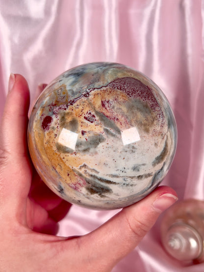 Rainbow Sea Jasper Sphere