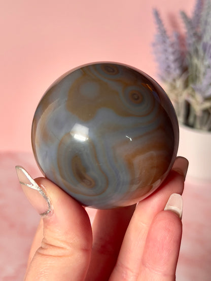 Beautiful Banded Agate Sphere