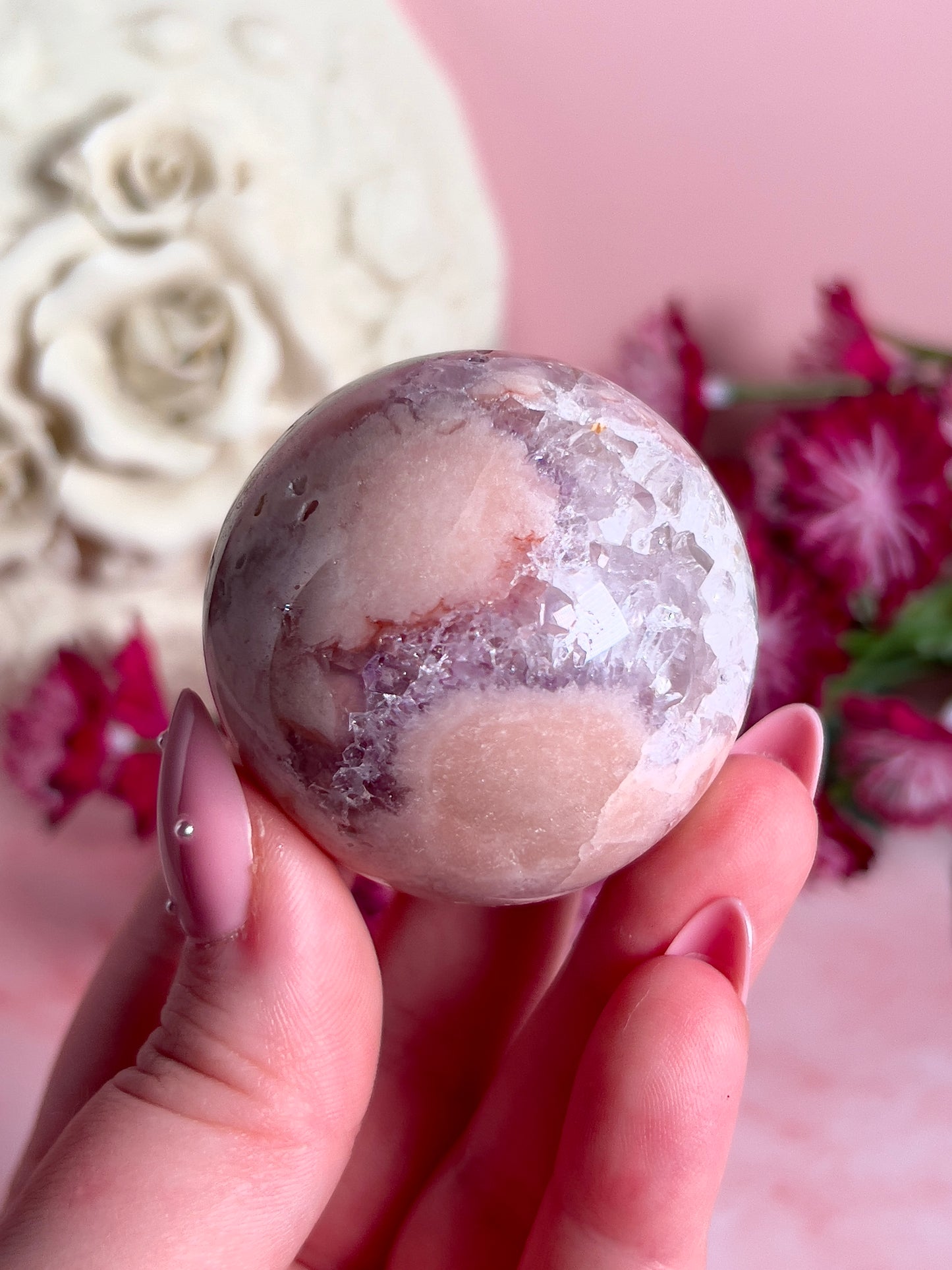 Pink Amethyst Sphere