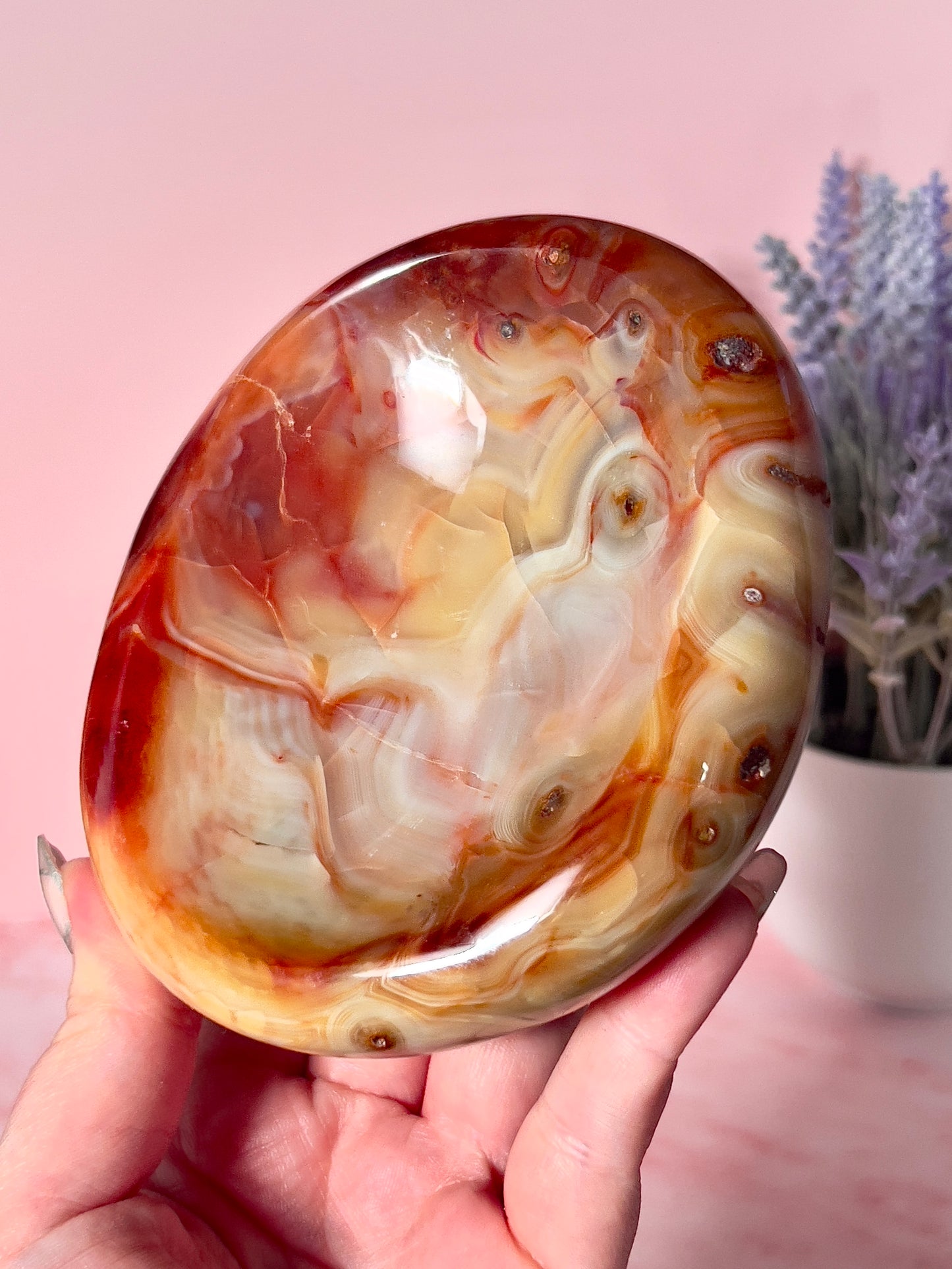 Stunning Large Carnelian Bowl