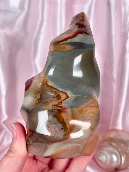 Pastel Polychrome Jasper Flame