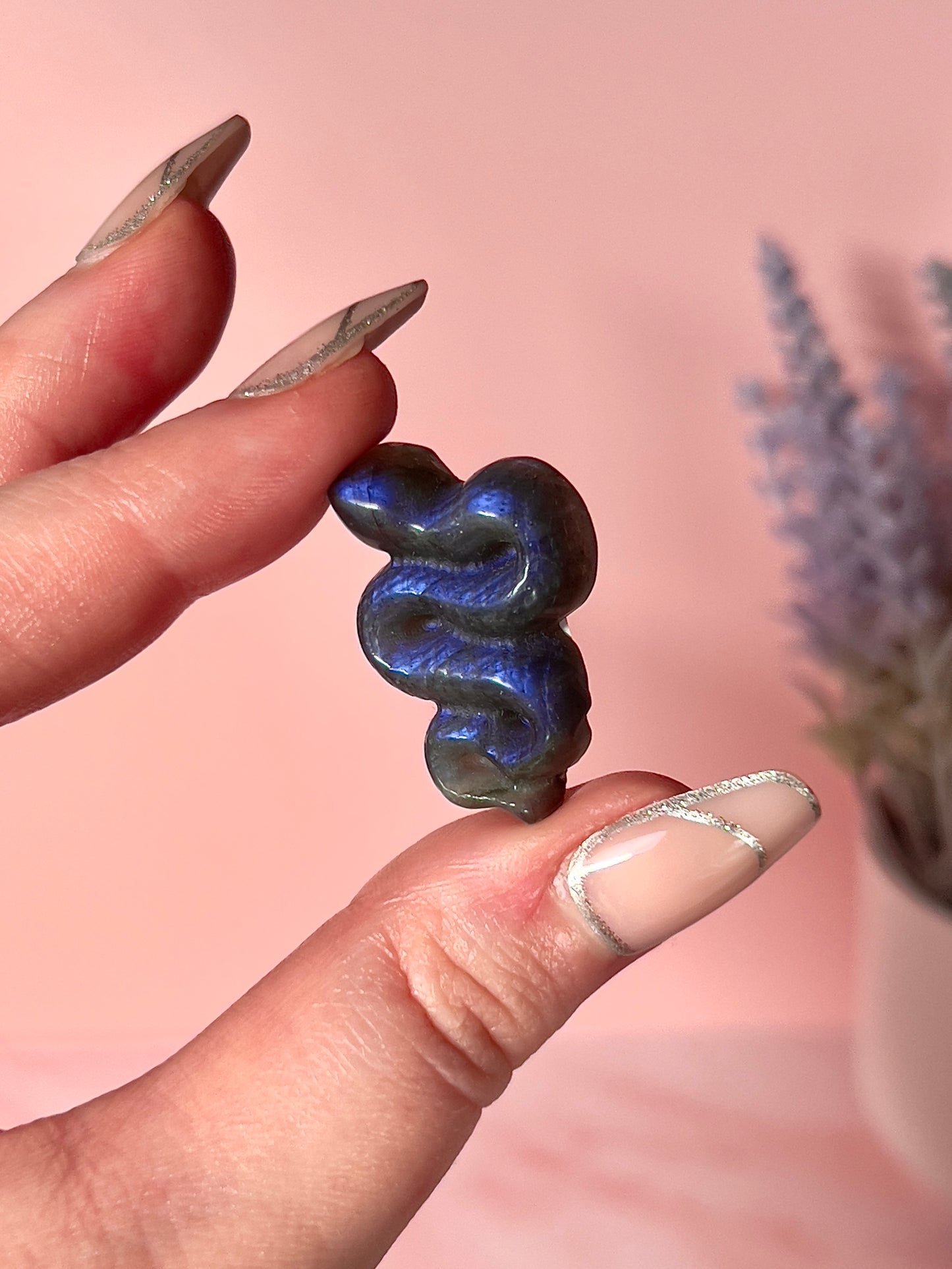 Mini Labradorite Snake