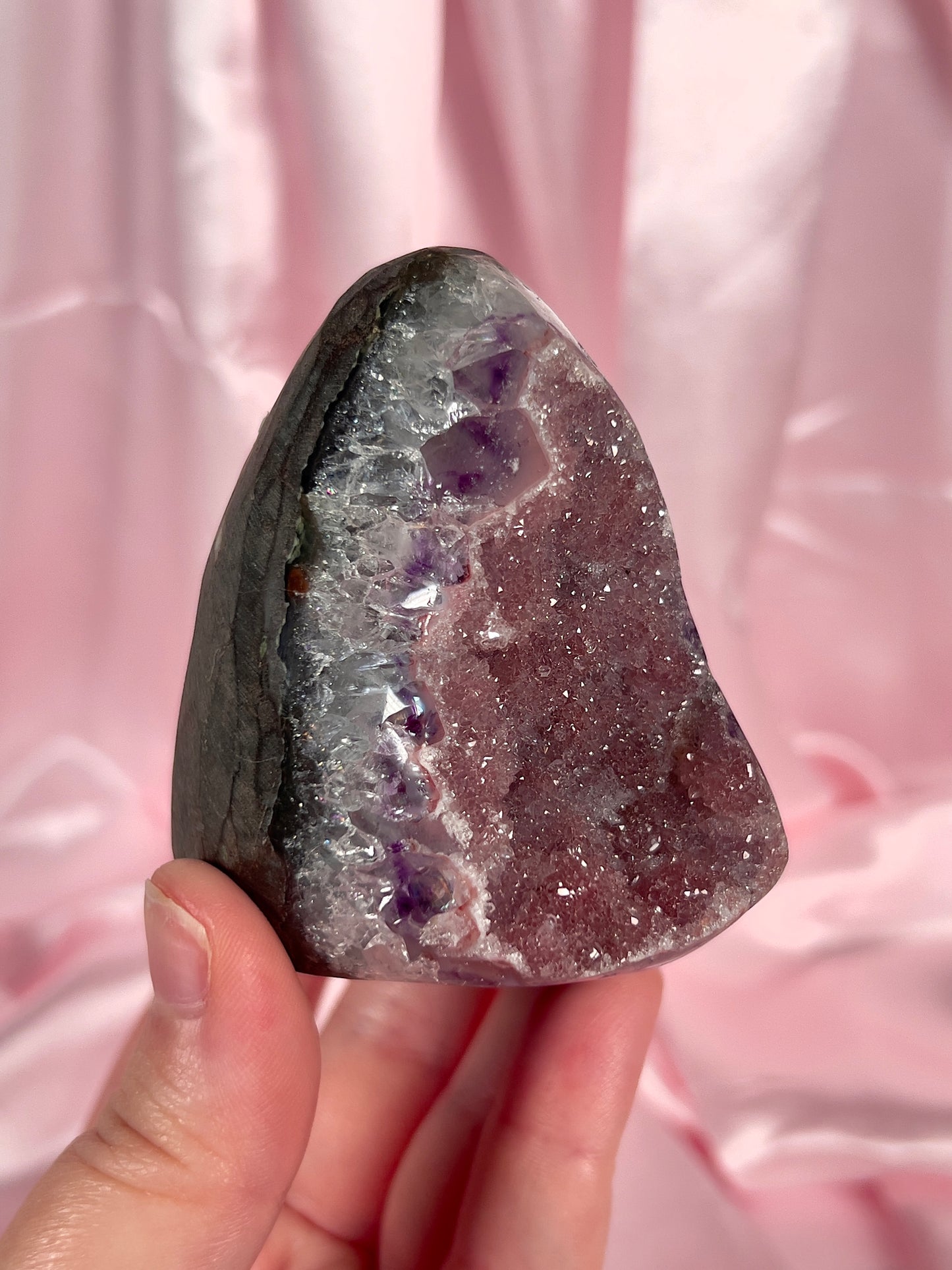 Purple and Pink Princess Sugar Amethyst Cut Base