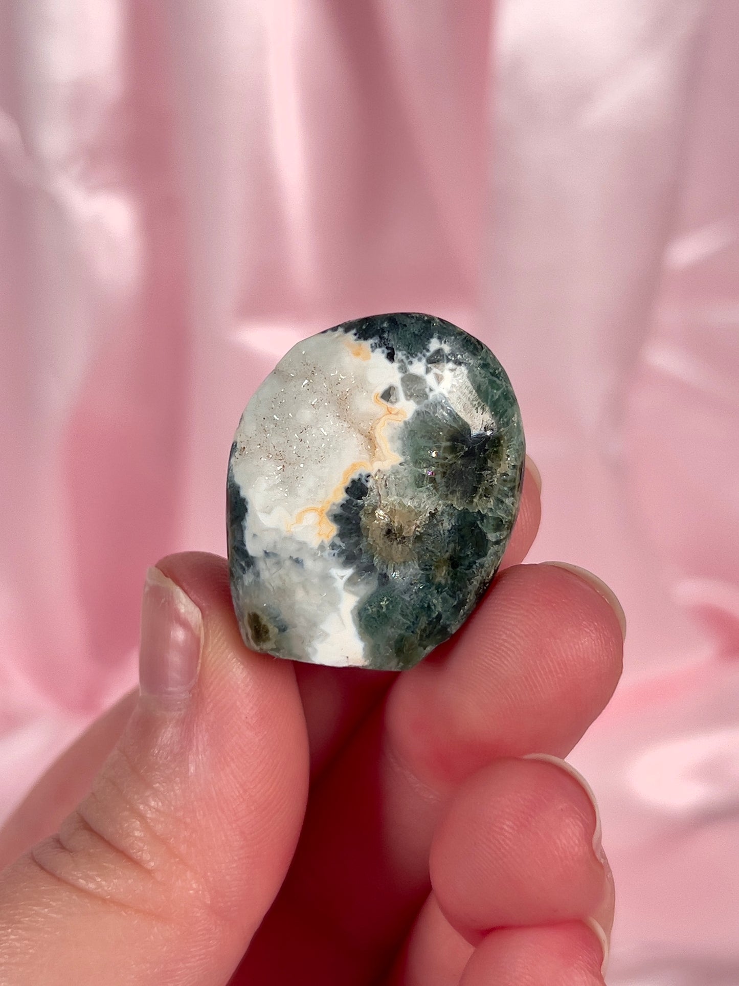Mini Druzy Authentic Ocean Jasper Freeform