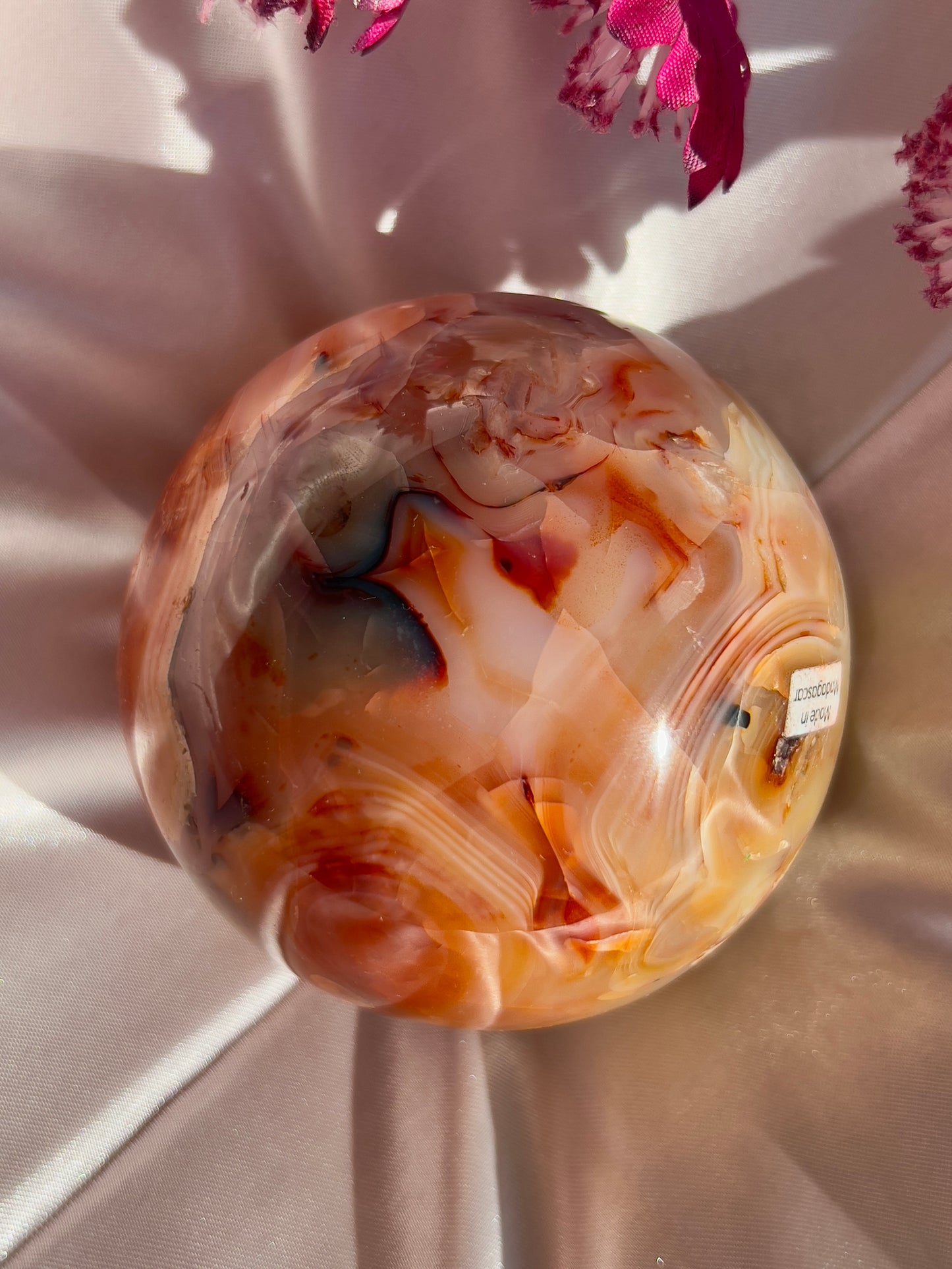 Warm Pink Carnelian Sphere