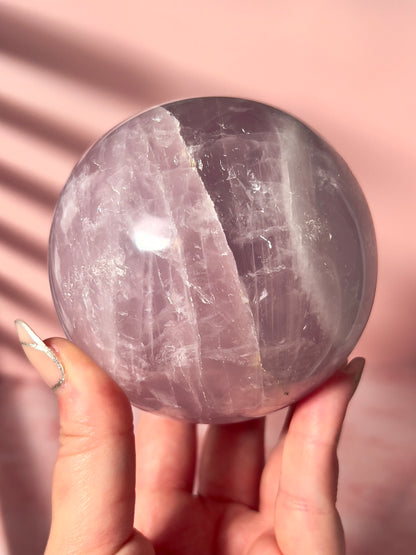 Lavender Rose Quartz Sphere “G”