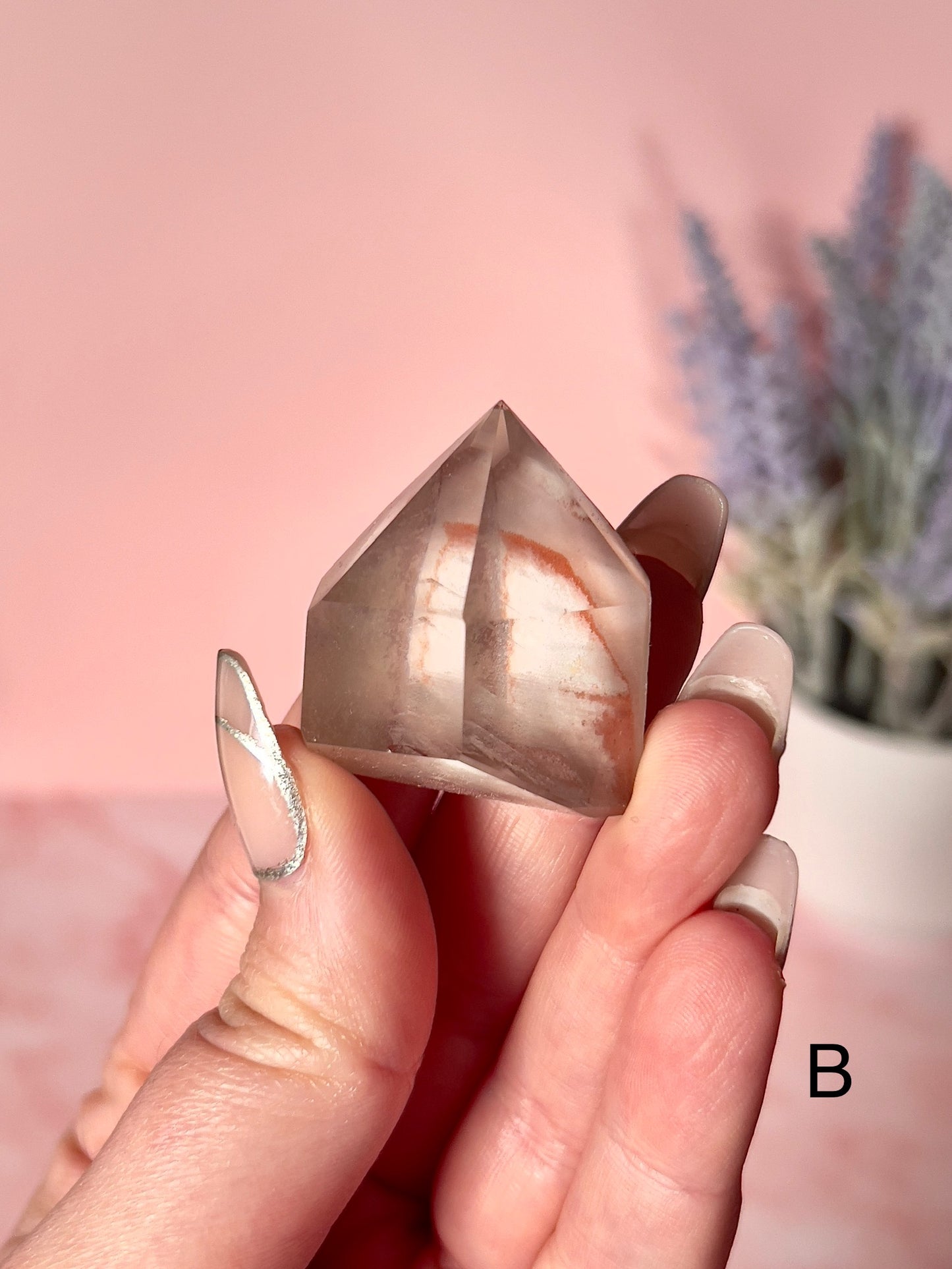 Beautiful Mini Pink Lithium Quartz Tower