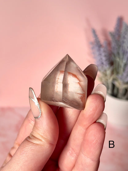 Beautiful Mini Pink Lithium Quartz Tower