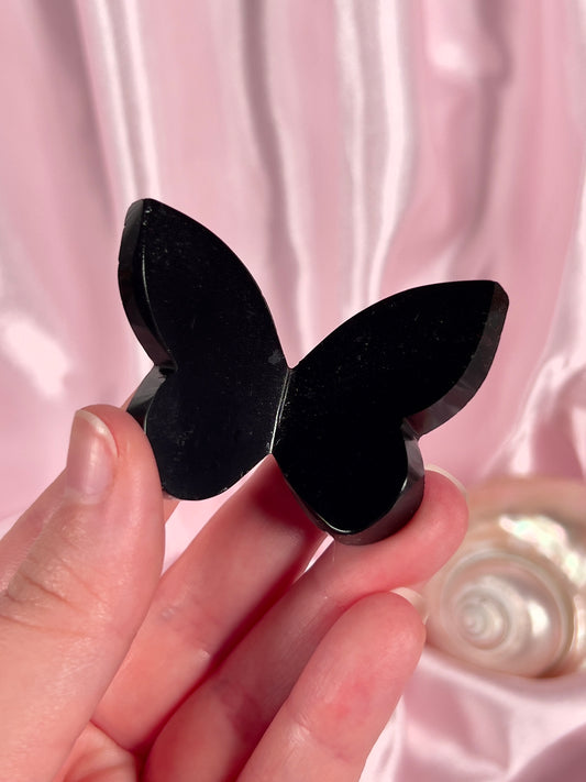 Black Obsidian 3D Butterfly - Intuitively Chosen