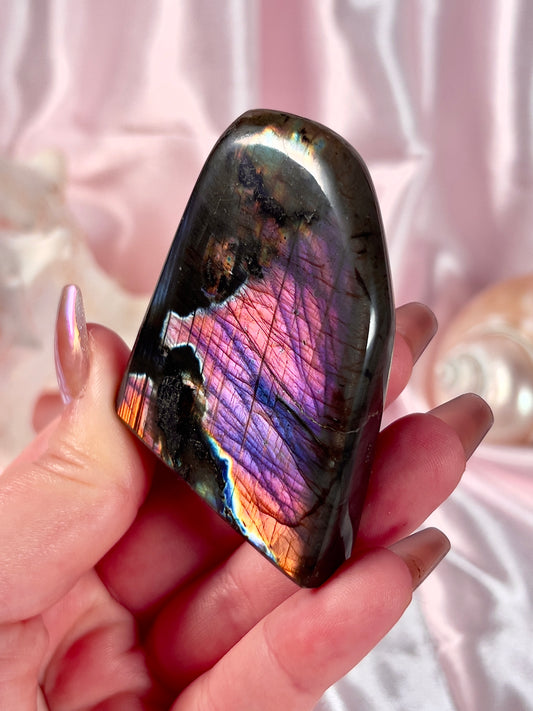Purple and Pink Labradorite Freeform