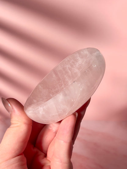 Rose Quartz Soap Dish Style Trinket Dish