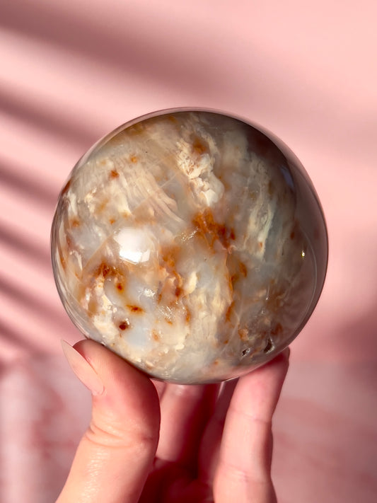 Neutral Sea Jasper Sphere