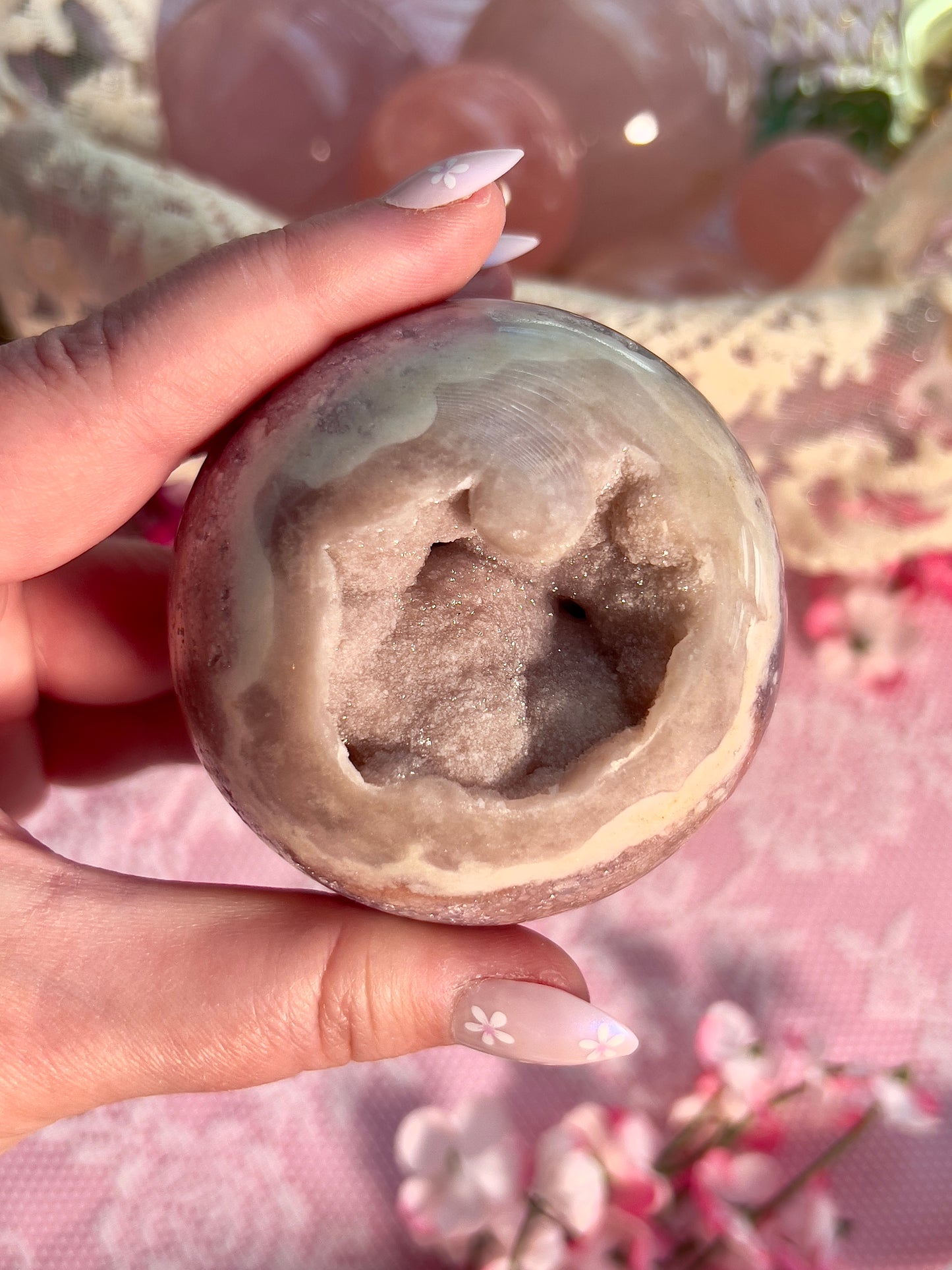 Pink Amethyst Sphere