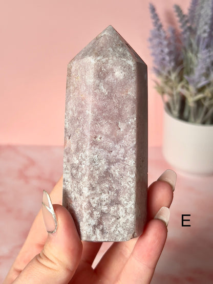 Beautiful Pink Amethyst Towers Medium Size - Choose Your Own