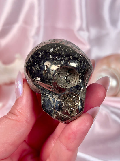 Druzy Cubic Pyrite Skull - Intuitively Chosen