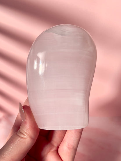 Pink Mangano Calcite Freeform - Hot Pink UV Reactive Calcite