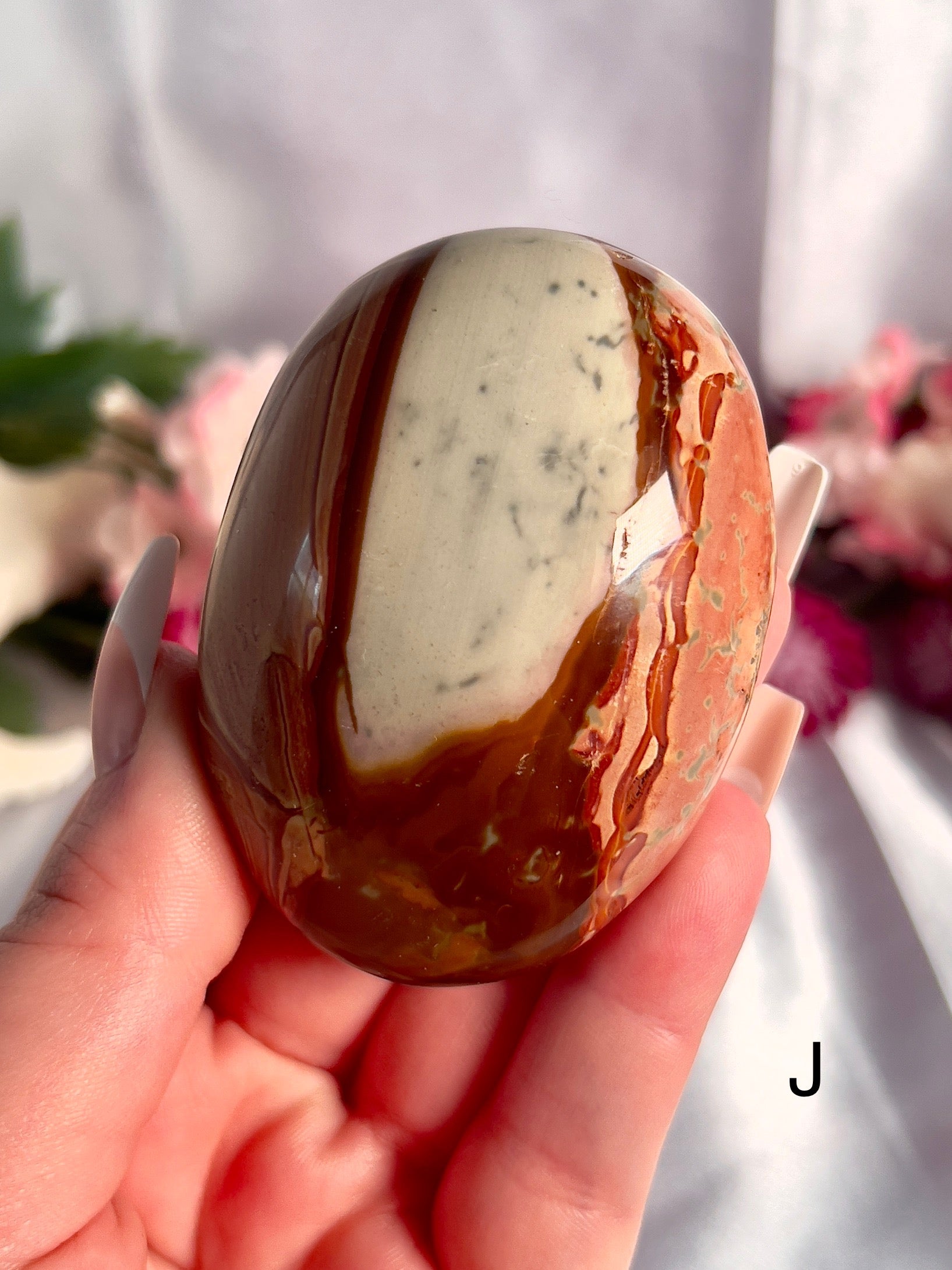 Jumbo Polychrome Palm Stone 