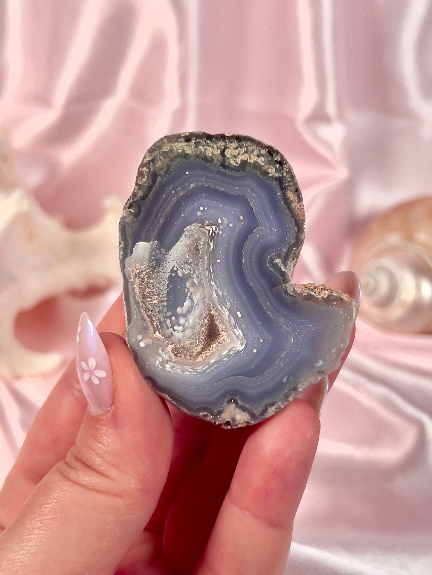 Starry Night Agate Pair