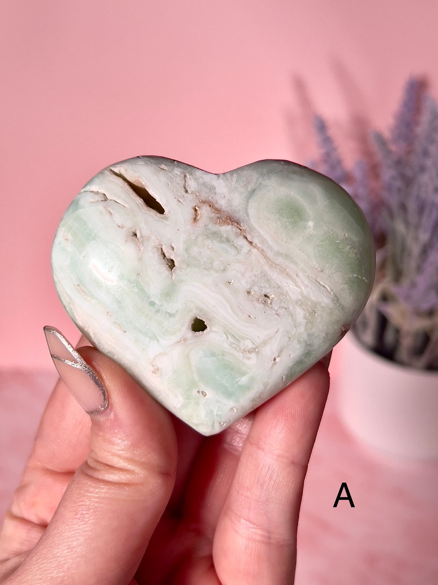 Beautiful Caribbean Calcite Hearts - Choose Your Own